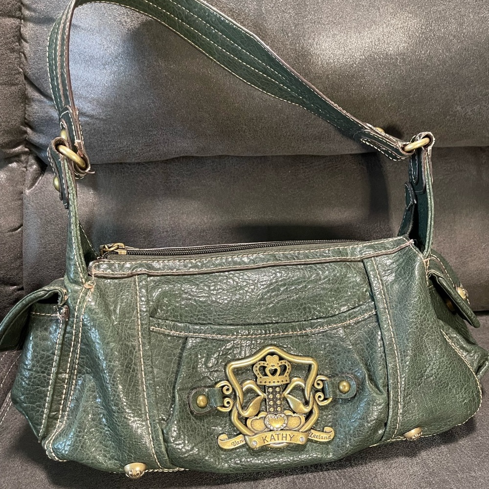 Kathy Van Zeeland Green Purse